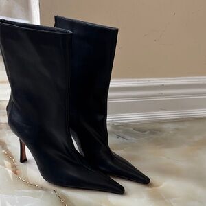 Jimmy Choo Black Heeled Boots